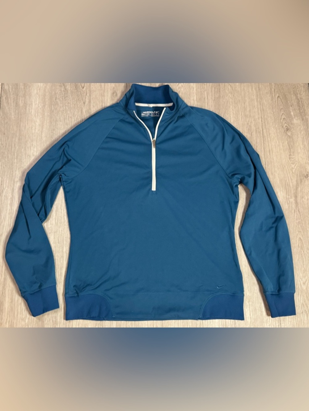 Nike Golf Fit Dry Women’s Blue Long Sleeve 1/4 Zip Top Size Medium 8/10